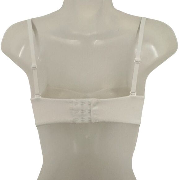 NWT SKIMS Fits Everybody Strapless Underwire Bra In Marble White - Picture 7 of 7